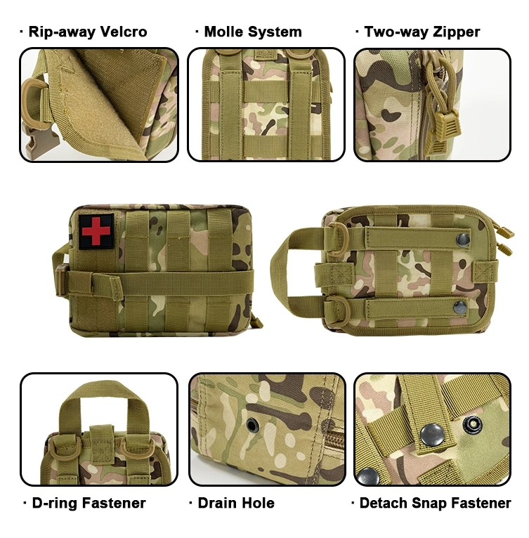 Professional Custom First Aid Kit Sos Tactical Survival Kit Set Bag for Travel Outdoor Trauma Ifak Use