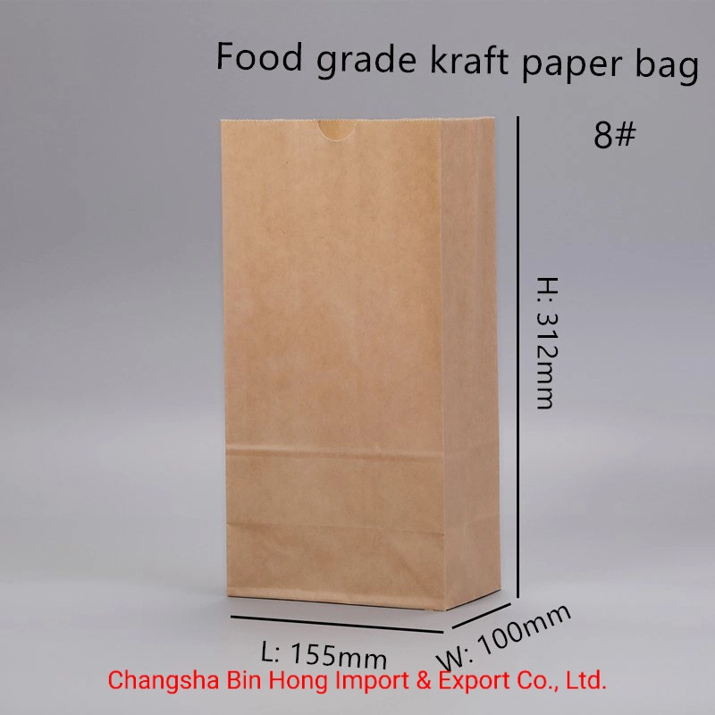 Natural Sos Square Bottom Craft Paper Bag