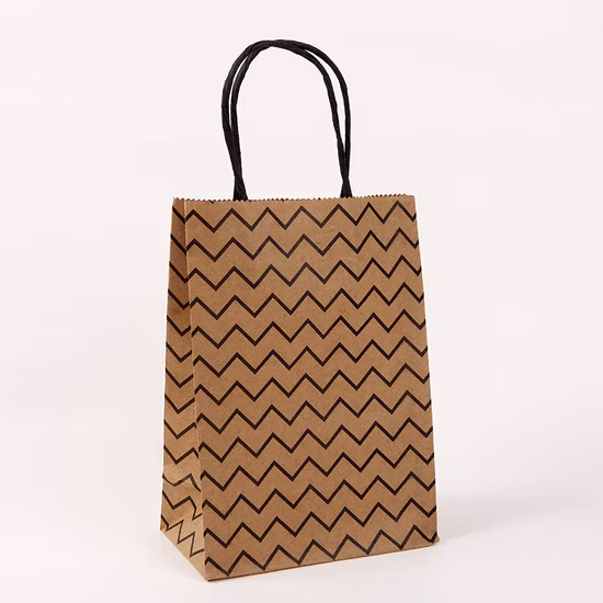 China Factory Fashion Promotional Paper Shopping Bag Custom Kraft Paper Bag