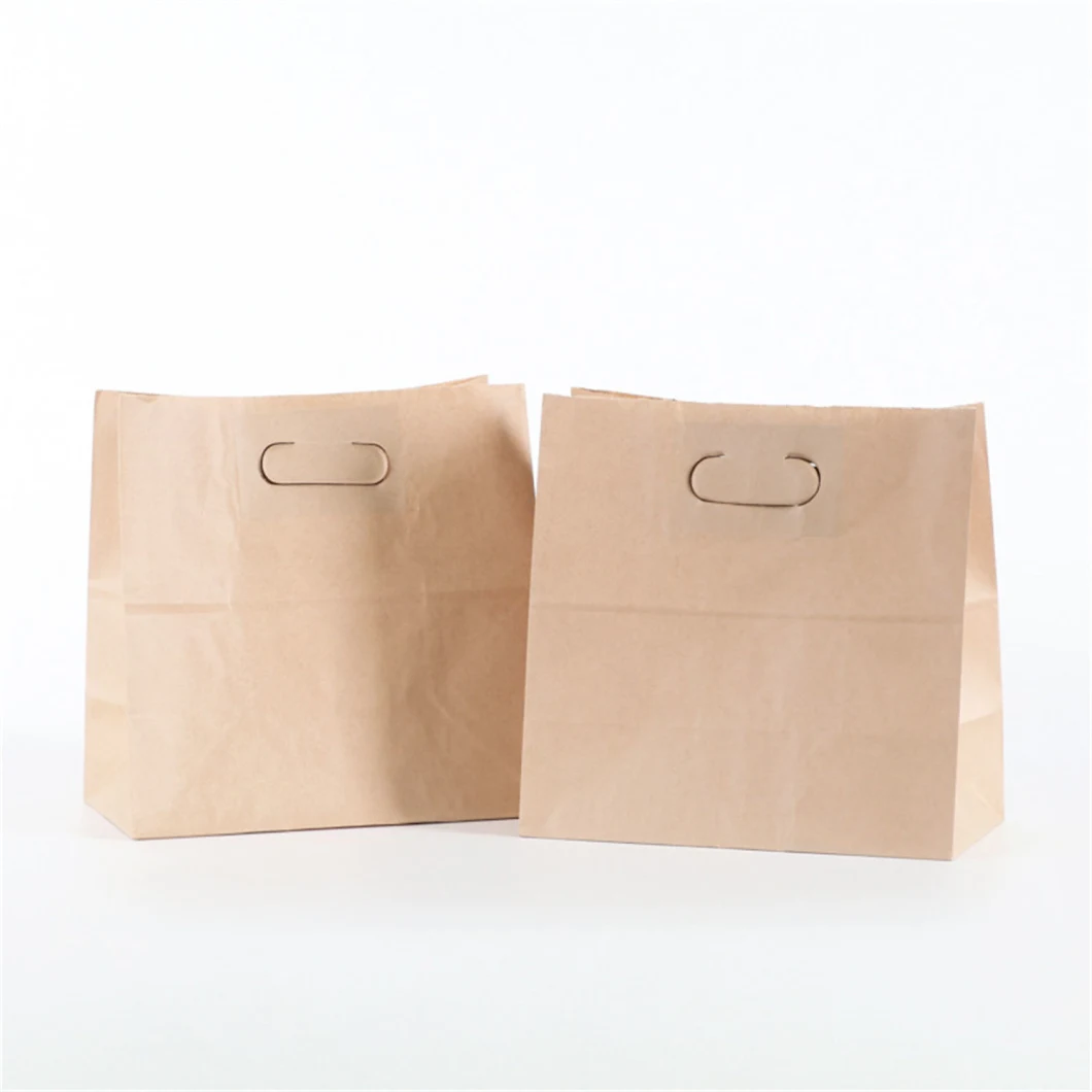 Custom Sac Paper Gift Shopping Handle Die Cut Paper Bag