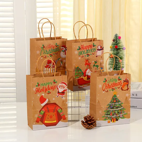 China Factory Fashion Promotional Paper Shopping Bag Custom Kraft Paper Bag