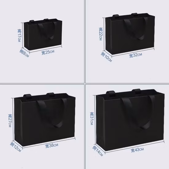 高級カスタムロゴプリント紙ギフトショッピングバッグ、ハンドルとリベット付きクラフト衣料品ショッピングバッグ、化粧品や衣類を運ぶための紙袋